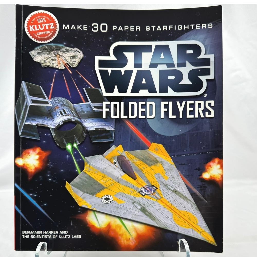 Star Wars Folded Flyers Klutz Paper Starfighters Activity Book 30 Ships 2012